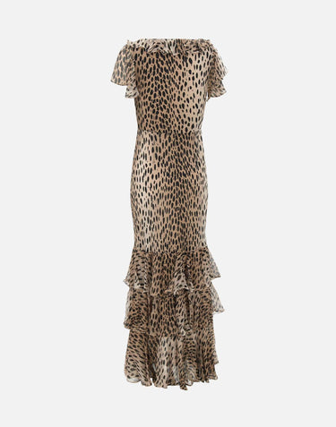 Abito "Amelle" in seta 0100242912506047 BLACK RIXO