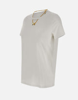 T-shirt in cotone con collana MA02951E2 270 ELISABETTA FRANCHI