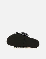 "Sequin-embellished slides" 22AHH0094EMB009 P040 RABANNE