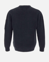 "Cotton Chenille Crewneck Sweater" 19CMKN017A 005558G888 C.P. COMPANY