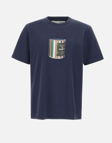 Paul Smith loves Barbour- Wax Tin t-shirt MTS1526 MTSNY91 BARBOUR X PAUL SMITH