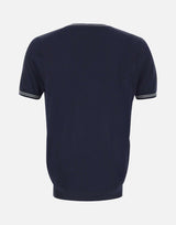 T-shirt in maglia DK87060 BLU DIKTAT