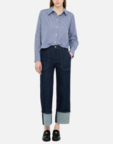 Jeans straight cropped UF5184D4925 77000 LIU-JO