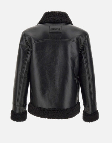 Giacca in ecopelle OZ406815 9000 ICEBERG