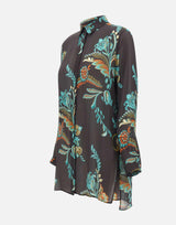 Camicia lunga motivo narcisi<BR/> WRIA0029 99SA1L4X0813 ETRO