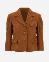 "Suede Fitted Jacket" 21796 515 THE GARMENT