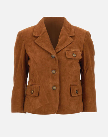 "Suede Fitted Jacket" 21796 515 THE GARMENT