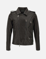 Giacca in pelle GU25F20000VL NERO GIORGIO BRATO