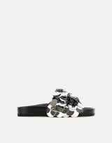 "Sequin-embellished slides" 22AHH0094EMB009 P040 RABANNE