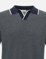 Polo in cotone ultrafine DK87029 BLU DIKTAT