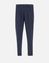 Pantaloni "Marc-El" misto lino e cotone stretch P616LS 34164002 RE-HASH