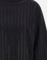 Maglia con strass CF5271MA96E M9798 LIU-JO