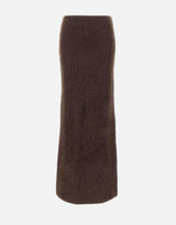 "Brushed skirt" 24561 MOCHA SOFT GOAT