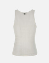 Top in jersey pointelle di cotone 25PJTE168CO0557 P100 RABANNE