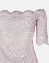 "Top in lace with silver induction" 25EJT0097PA0244 M959 RABANNE