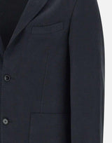 Blazer "Nehemiah" in cotone e lino S25MTLG408 BLACK OFFICINE GENERALE