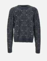 "Fluffy Monogram Jumper" MAW25KW1095 01 CASABLANCA