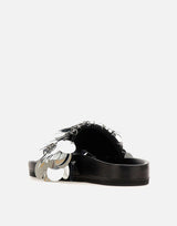 "Sequin-embellished slides" 22AHH0094EMB009 P040 RABANNE