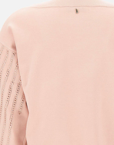 Maglia con strass CF5271MA96E M9992 LIU-JO