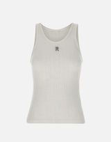 Top in jersey pointelle di cotone 25PJTE168CO0557 P100 RABANNE