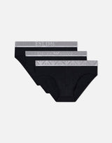 Set tre slip in cotone organico stretch EM000258 AF10780MC406 EMPORIO ARMANI