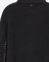 Maglia in lana con traforature MF5442MA93O 22222 LIU-JO