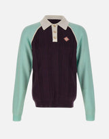 "Merino Tennis Long Sleeve Polo" MAW25KW1131 01 CASABLANCA