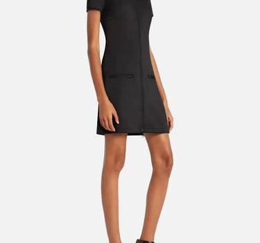 "Interlock tracksuit mini dress" 325JRO686JS0250 BLACK COURREGES