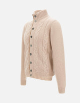 Maglia in lana e cashmere DC918586 MIELE DELLA CIANA CASHMERE