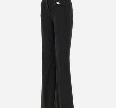 Jeans in cotone con fiocchi gioiello PJ93N51E2 110 ELISABETTA FRANCHI