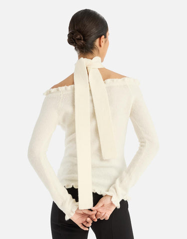 "Knit off shoulder top" 114737 857 ROTATE BIRGER CHRISTENSEN