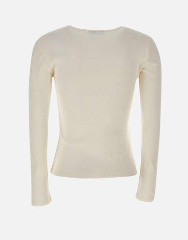 Maglia in jersey di cotone 2T100A C1031 BLUMARINE