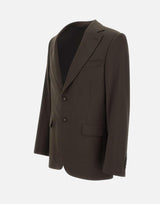 Blazer "Giovanni" in lana W24MTLG401 COFFEE OFFICINE GENERALE