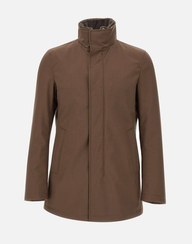 Parka con colletto pelliccia sintetica IM000370U 127308010 HERNO