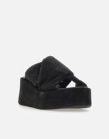 Sandalo "Velour" A5854LOLIE NERO STRATEGIA
