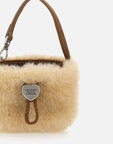 "Shearing drawstring pouch" FF011721 BEIGE MARGESHERWOOD