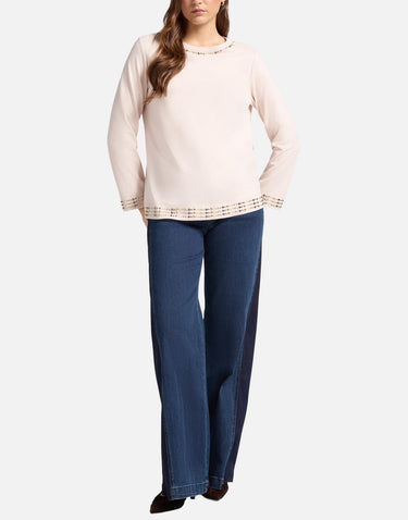 Blusa con borchiette G274Z000416N 002 ELENA MIRO'