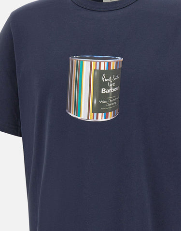 Paul Smith loves Barbour- Wax Tin t-shirt MTS1526 MTSNY91 BARBOUR X PAUL SMITH