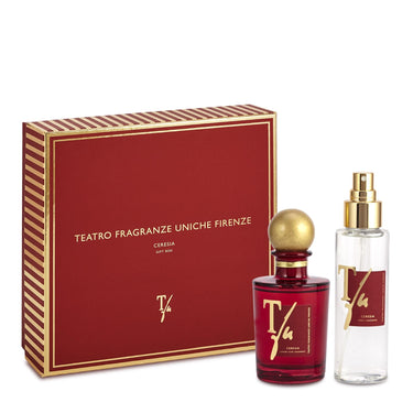 Gift Box Fragranza Ambiente 100ml + Fragranza Tessuti 100ml "Ceresia" GIFTBOXCETFU 100ML TEATRO FRAGRANZE UNICHE FIRENZE