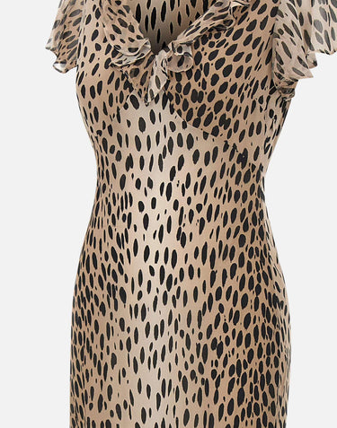 Abito "Amelle" in seta 0100242912506047 BLACK RIXO