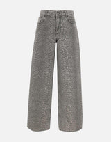 Jeans flare con stampa MF5333T160A P9132 LIU-JO