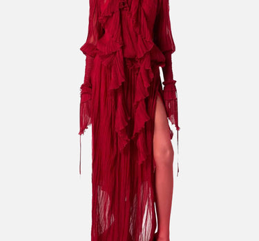 Abito in chiffon di seta 4A327A N0315 BLUMARINE