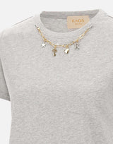 T-shirt con accessorio collana RIJBR003 0M07 KAOS