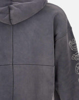 Felpa "HWT Gothic Outline Hoodie" M4104 HFBG425BLACK PURPLE BRAND
