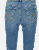 Jeans "Stefy" in denim di cotone QP6CR002 3019 KAOS