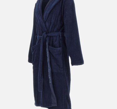 Accappatoio in spugna di cotone EM002255 AF14986UB102 EMPORIO ARMANI