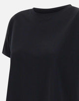 T-shirt "Basiluzzo" in cotone Supima BASILUZZO BLACK LOULOU DE SAISON