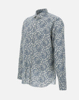 Camicia in cotone e lino LFU02P0147118U 0001 BARBA