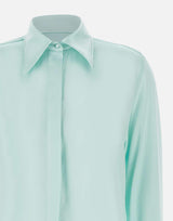 Camicia in seta H225SHRT TEAL HEBE STUDIO