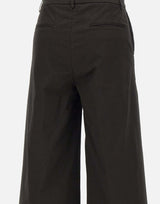 Pantaloni "Olimpia" in gabardina di cotone OLIMPIA BLACK TRUE AVENUE